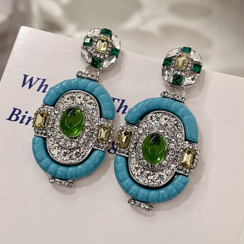 Women'S Fashion Victorian Era - Brinco Pendente Vintage de Prata com