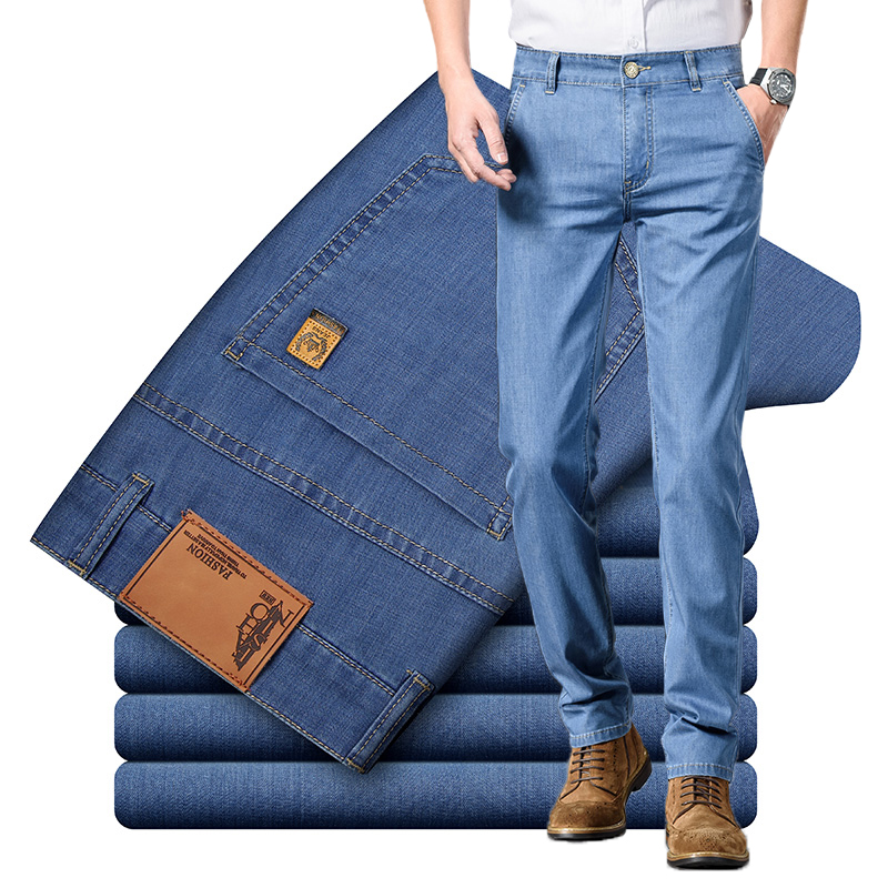Levis Jeans 501 - Calças Jeans Masculinas Finas de Verão