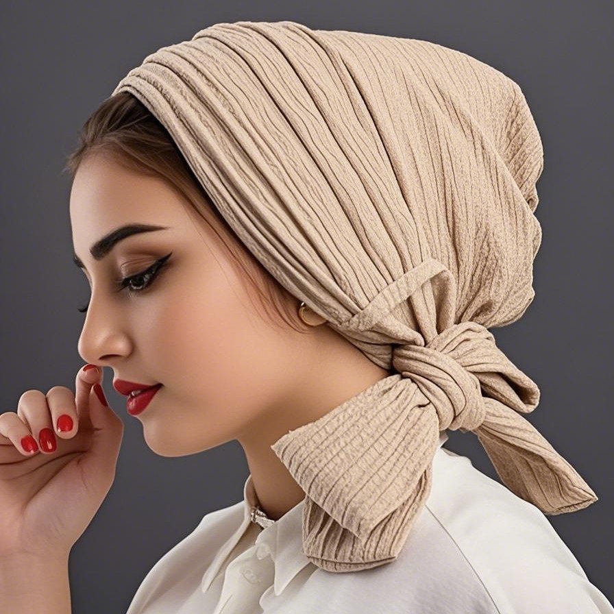 Women Fashion Hats - Luxo primavera nó turbante chapéu para