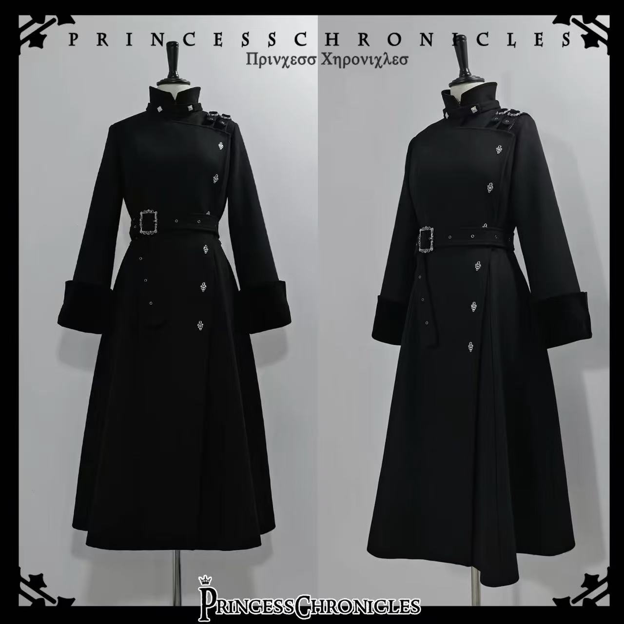 Women'S Fashion Winter 2025 - Casaco Longo de Lã Estilo Gótico