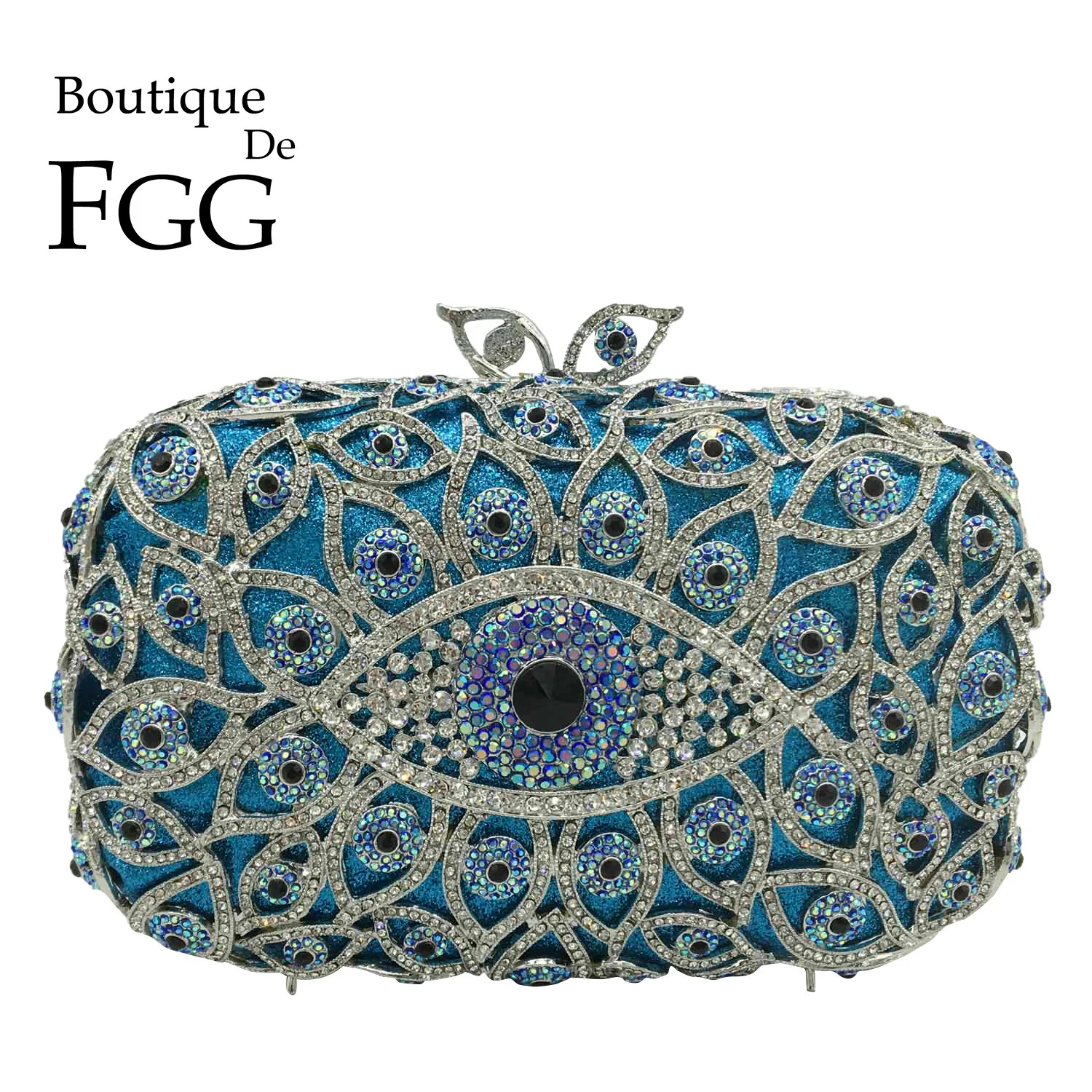 Women'S Fashion Boutique - Embreagem De Cristal De Olho Mau