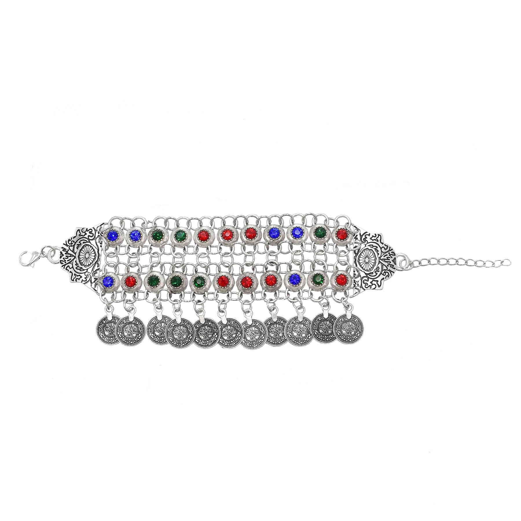 Women Fashion Pakistan - Pulseira de cristal colorido para mulheres,