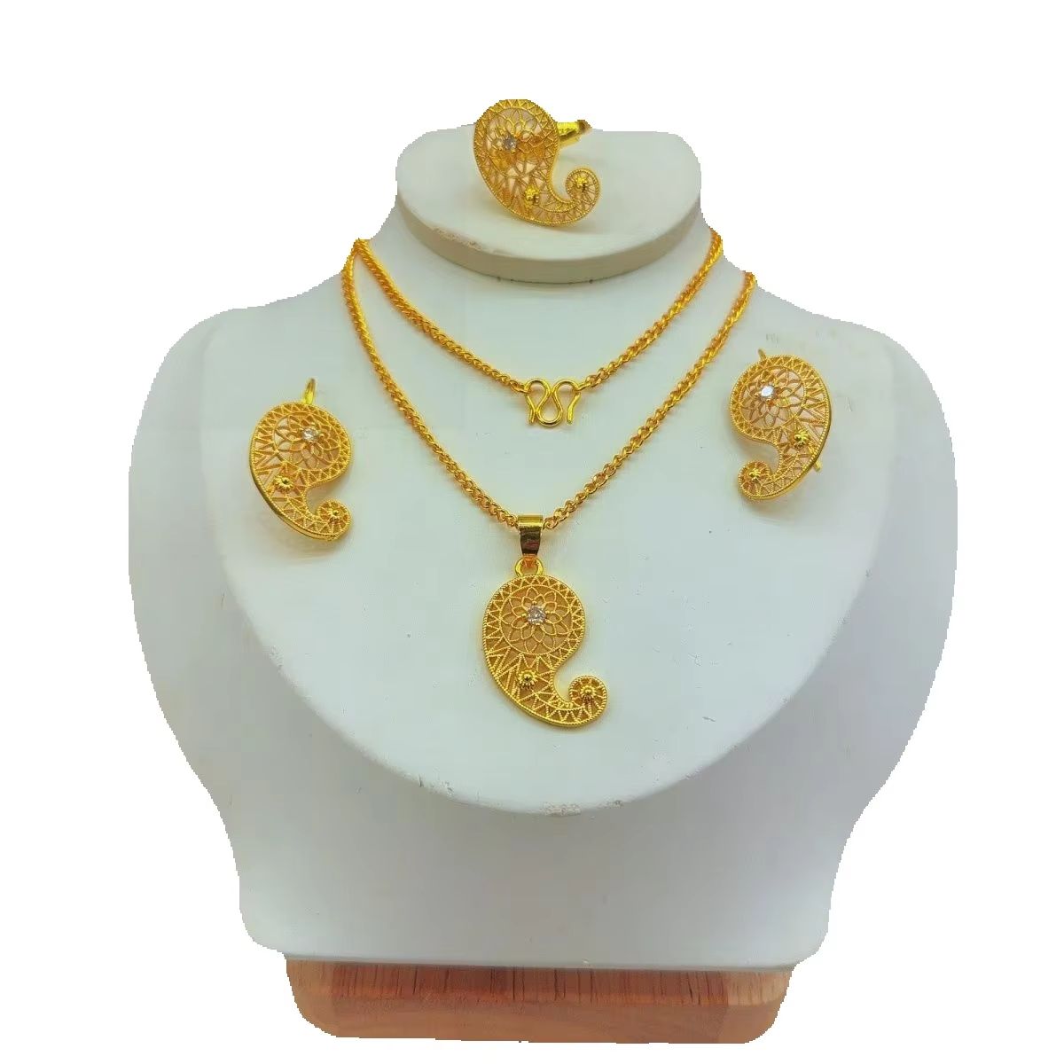 Women'S Fashion Rings Gold - Novo Conjunto de Joias Românticas de