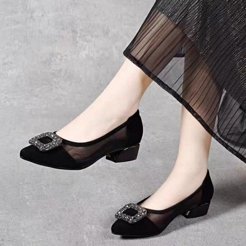 Women'S Fashion Day - Sapatos Elegantes de Salto Bloco com
