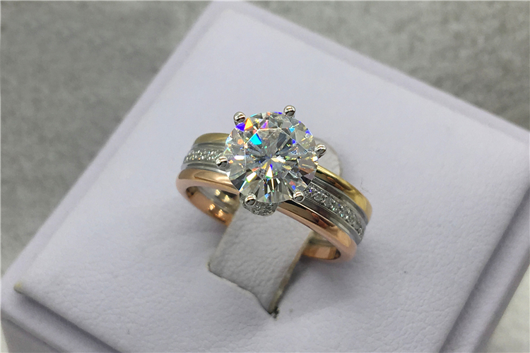 Personalizado sólido 18k au750 - Women'S Fashion Rings Gold avaliação e preço