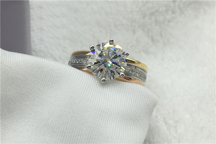 Personalizado sólido 18k au750 - Women'S Fashion Rings Gold avaliação e preço