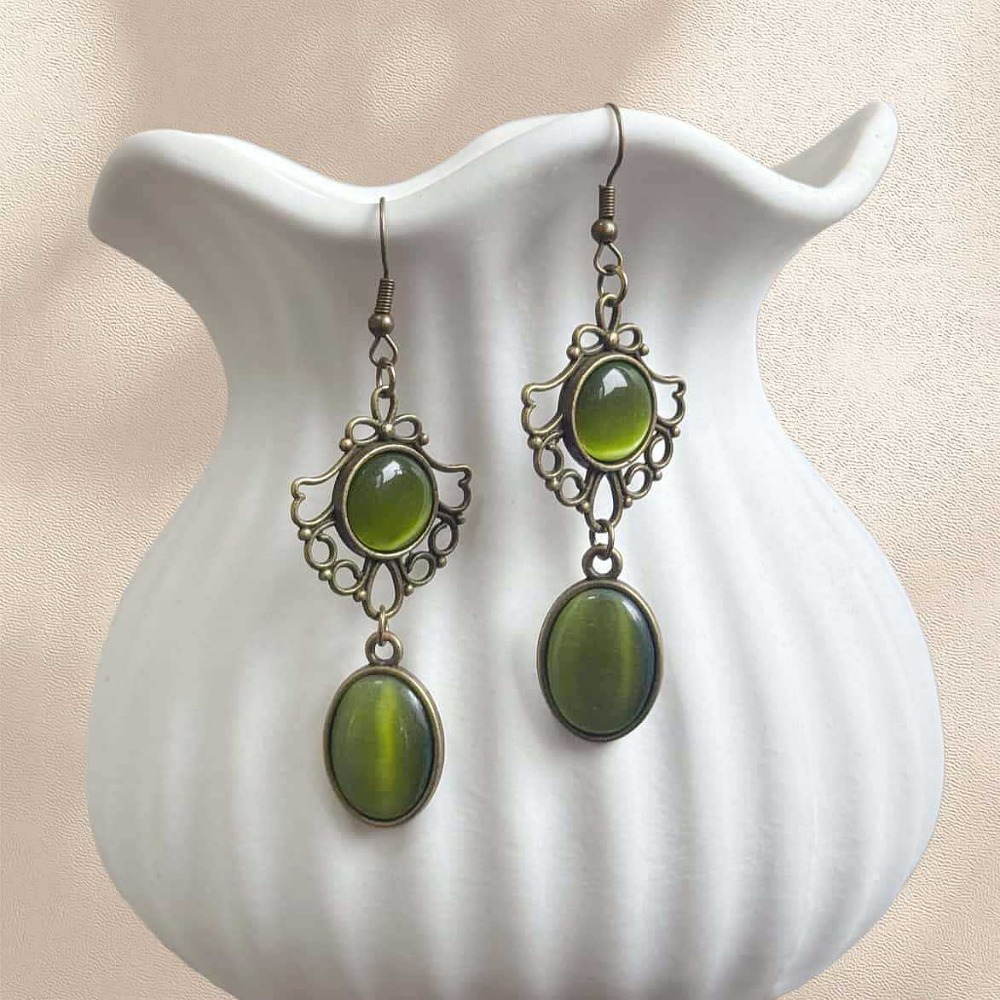 Brincos Pendentes de Renda Vaz - Women'S Fashion Victorian Era avaliação e preço