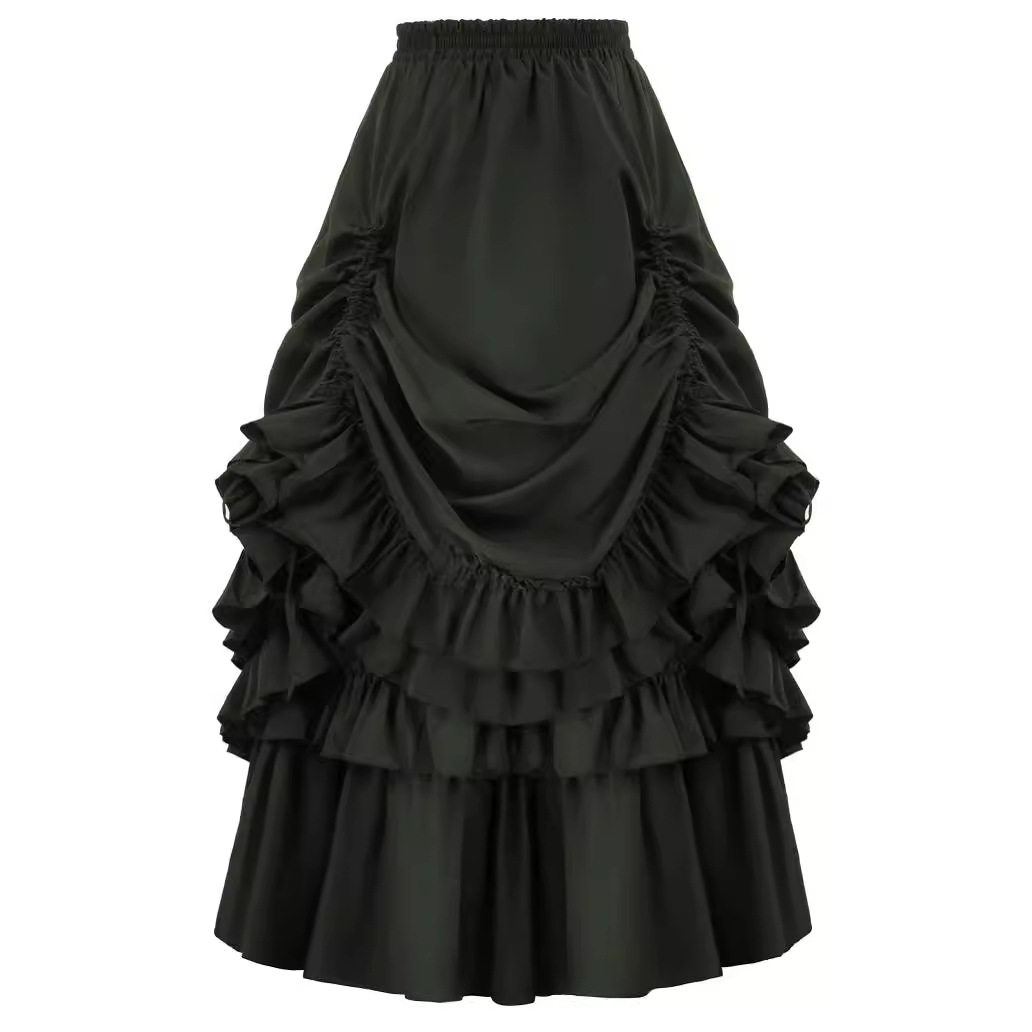 Saia Curta Estilo Gótico Retrô - Women'S Fashion Victorian Era avaliação e preço