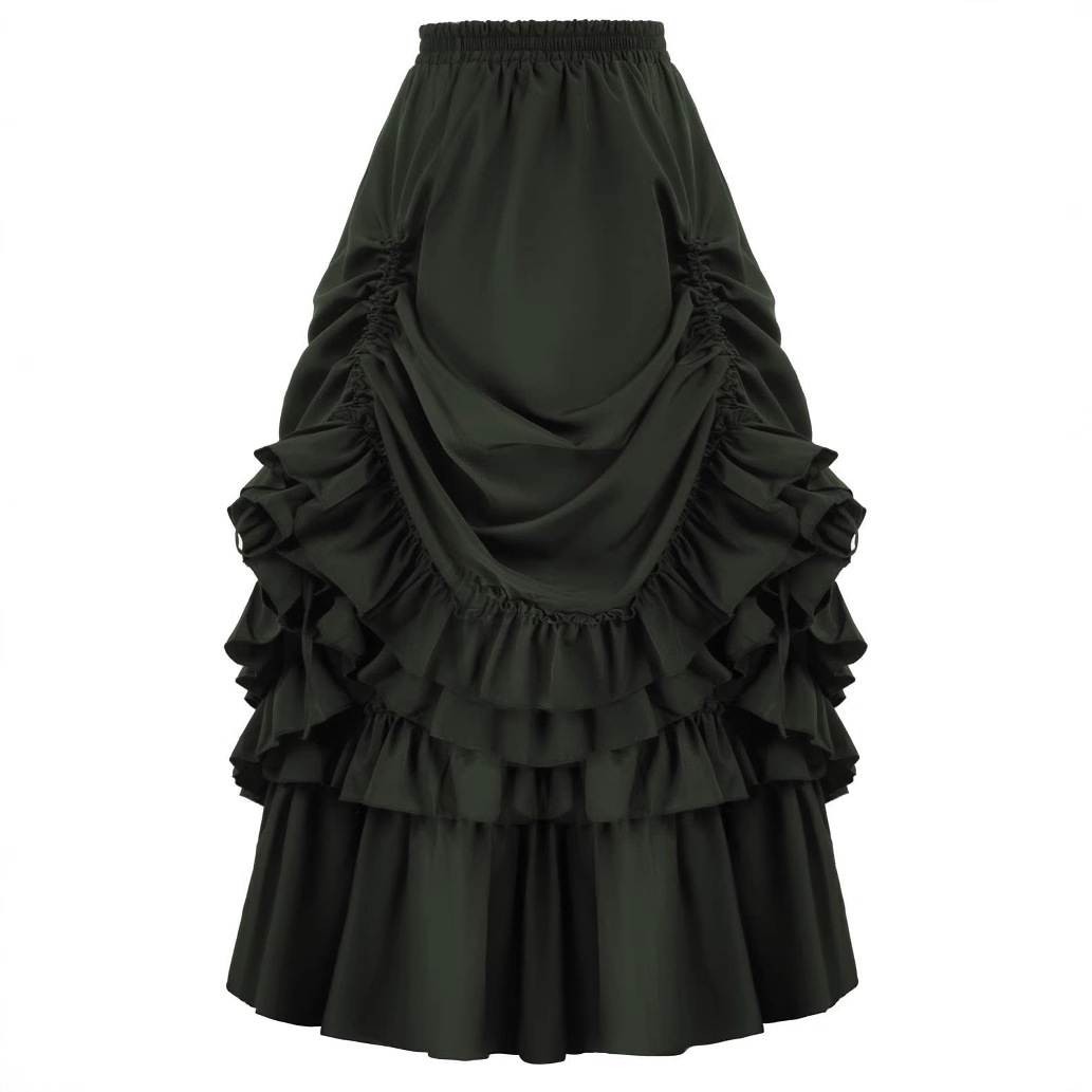 Saia Curta Estilo Gótico Retrô - Women'S Fashion Victorian Era avaliação e preço
