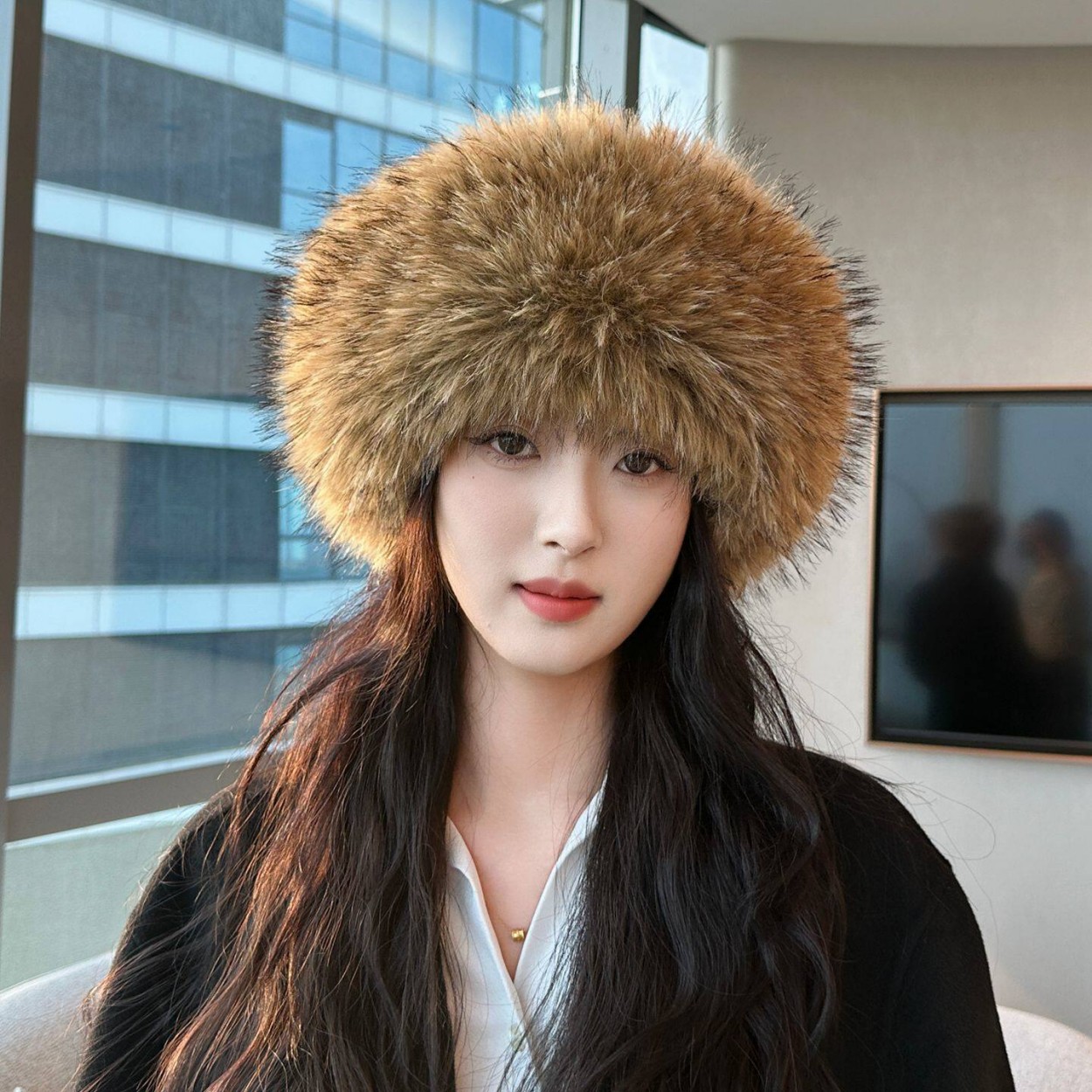 Chapéu Circular Aberto de Pelú - Women Fashion Hats avaliação e preço