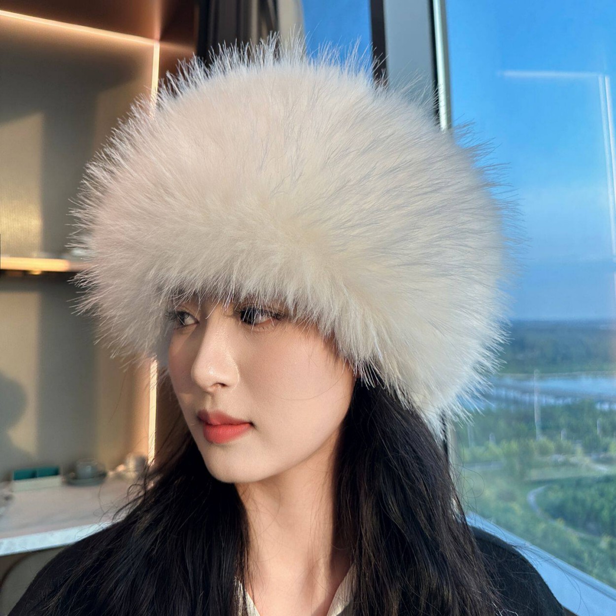 Chapéu Circular Aberto de Pelú - Women Fashion Hats avaliação e preço