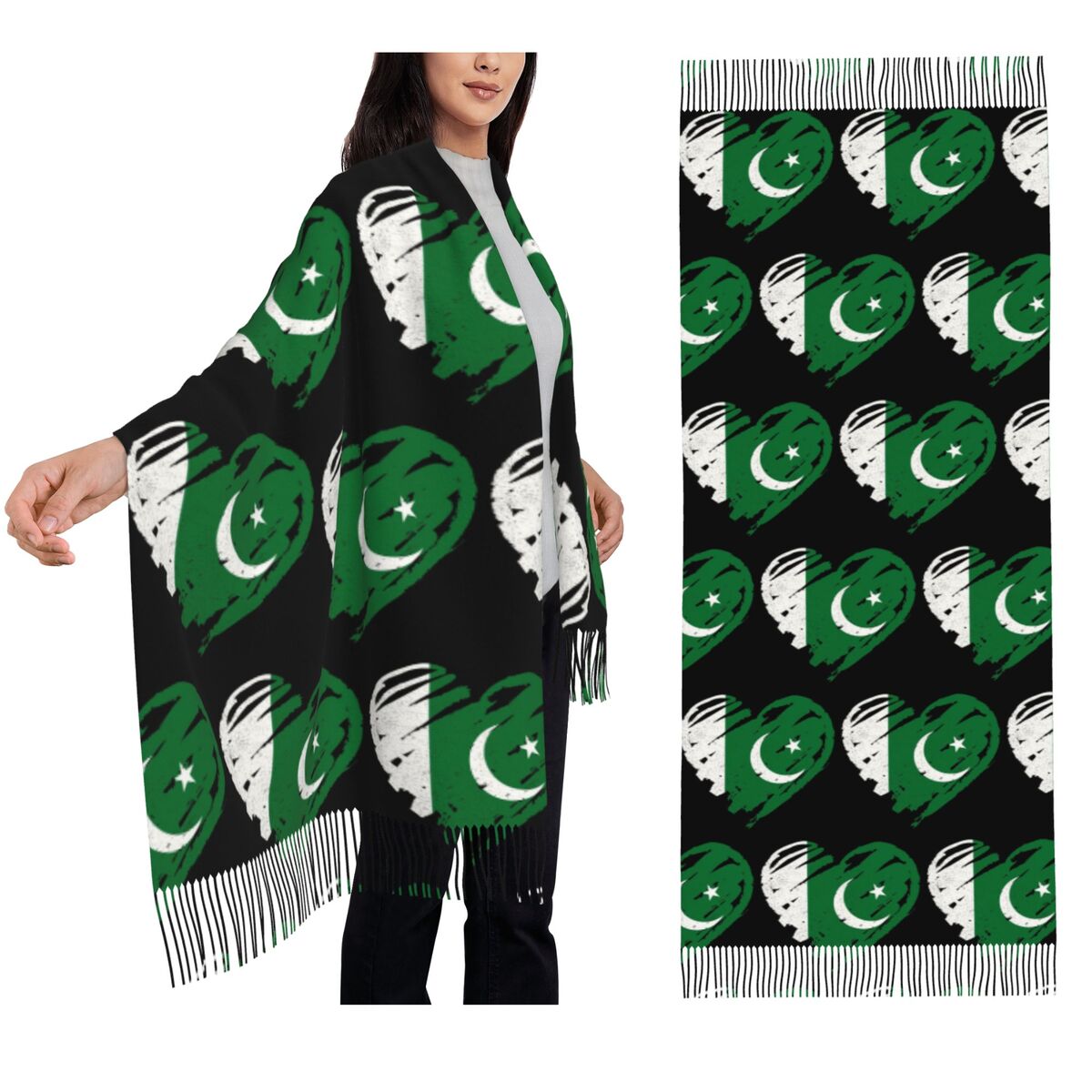 Eu amo bandeira do Paquistão c - Women Fashion Pakistan avaliação e preço