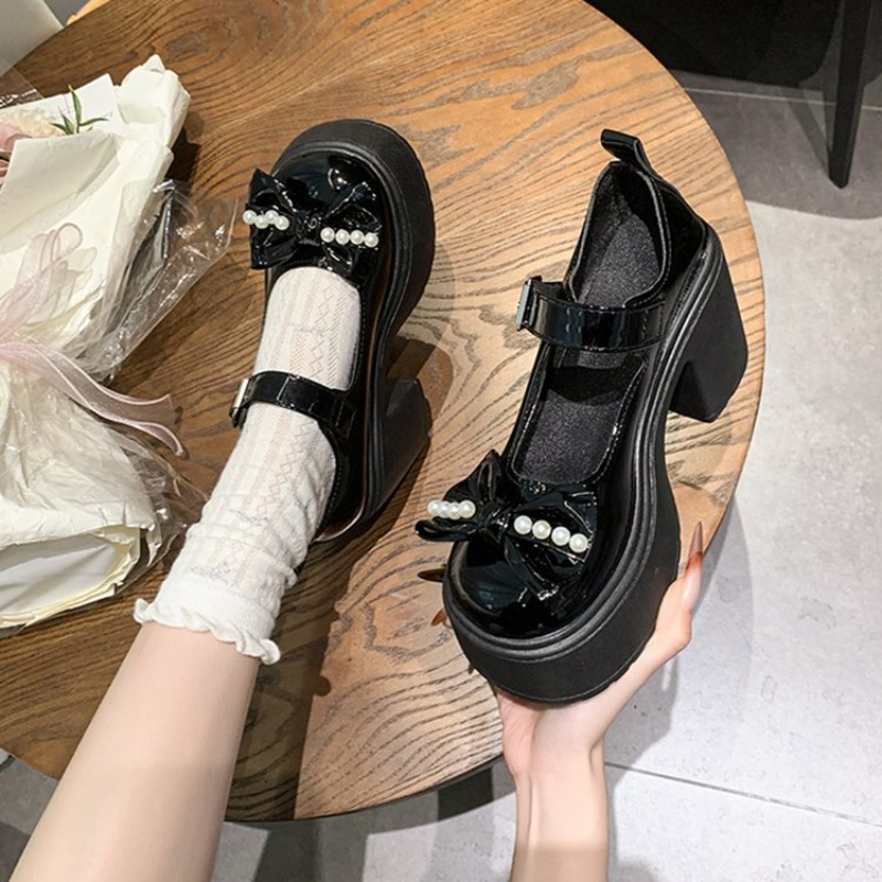 Sapatos Lolita 2026 Pretos com - Women'S Fashion Shoes avaliação e preço