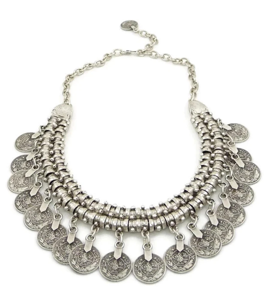 Gargantilha de moeda vintage m - Women Fashion Pakistan avaliação e preço