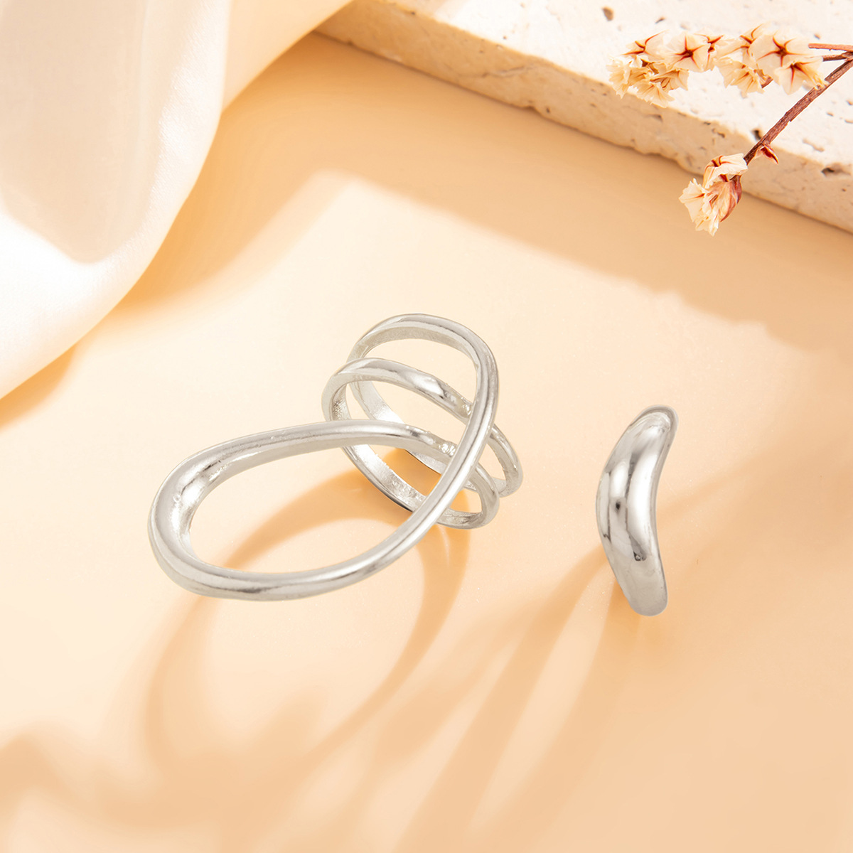 Anel de Dedo Minimalista Doura - Women'S Fashion Rings Gold avaliação e preço