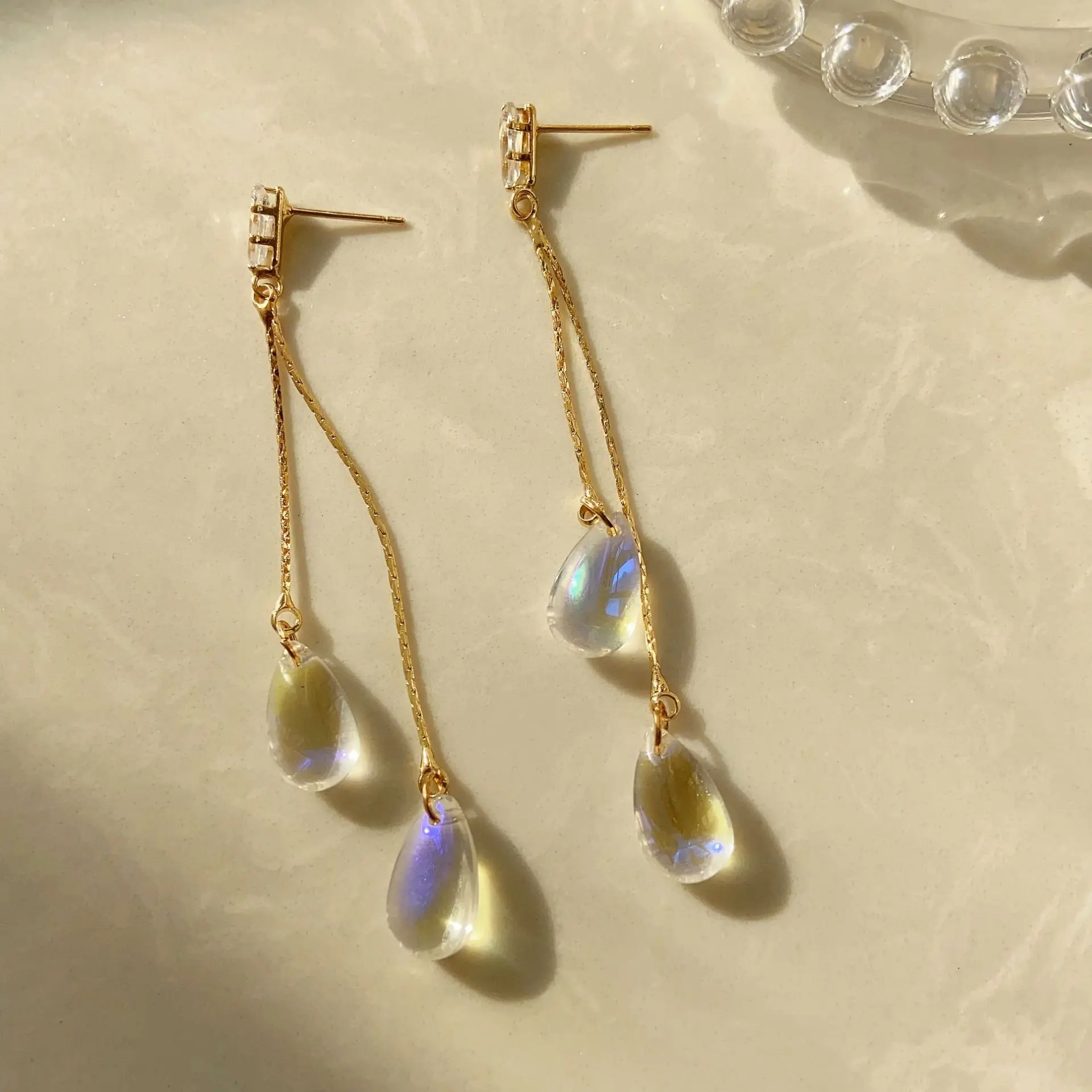 Dazzling Water Drop Ear Clips, - Women Fashion Online avaliação e preço