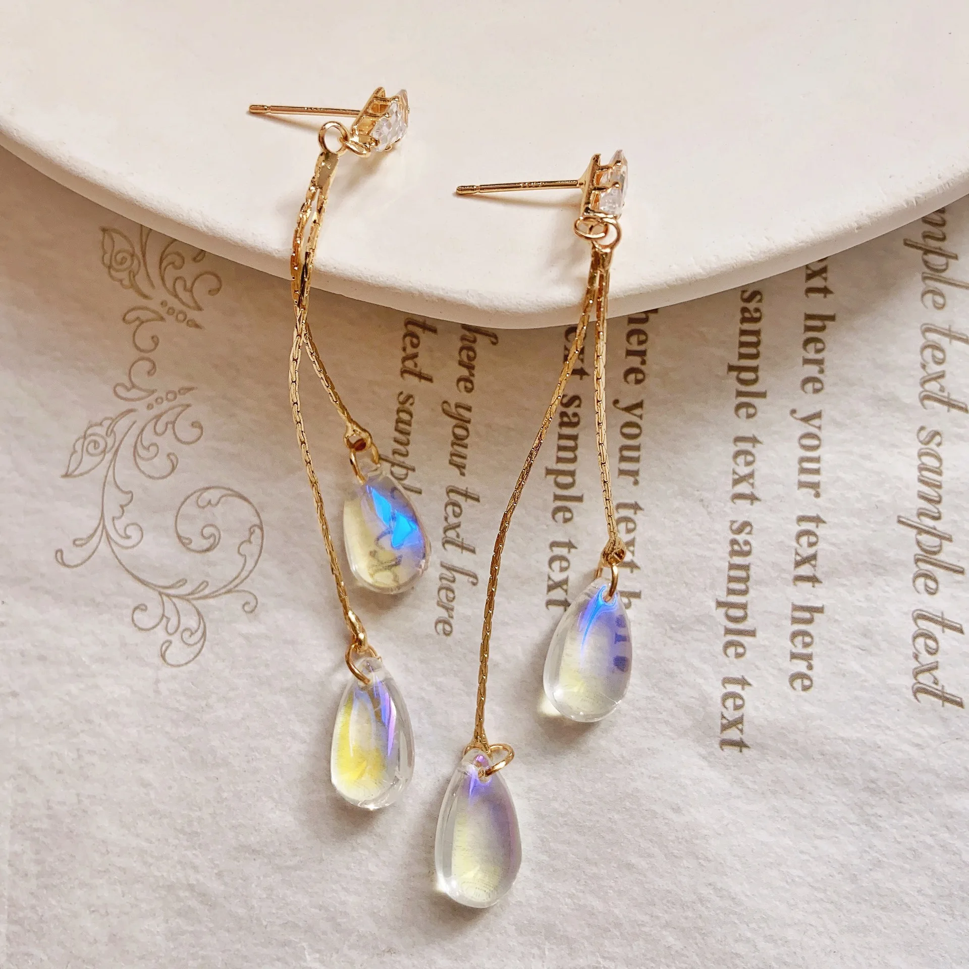 Dazzling Water Drop Ear Clips, - Women Fashion Online avaliação e preço