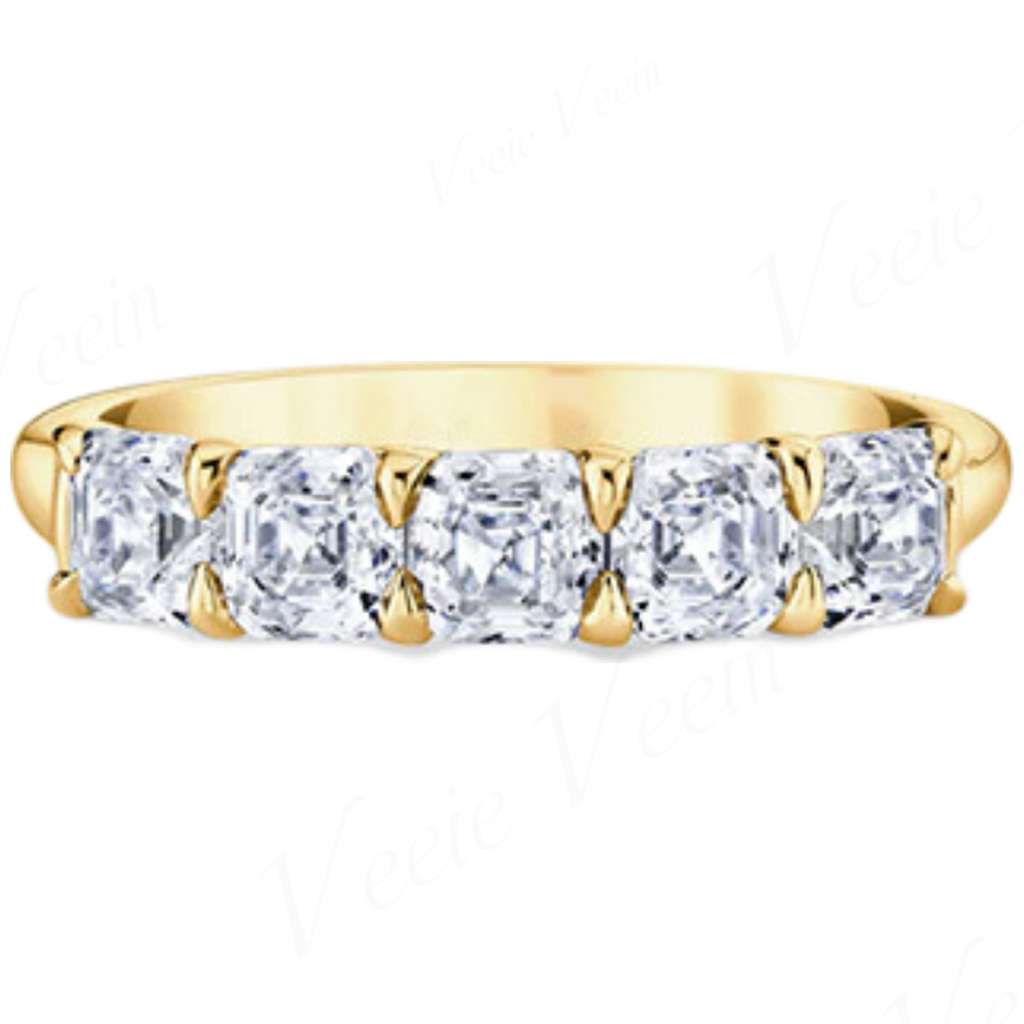 Anel de Moissanite Veeie Veein - Women'S Fashion Rings Gold avaliação e preço
