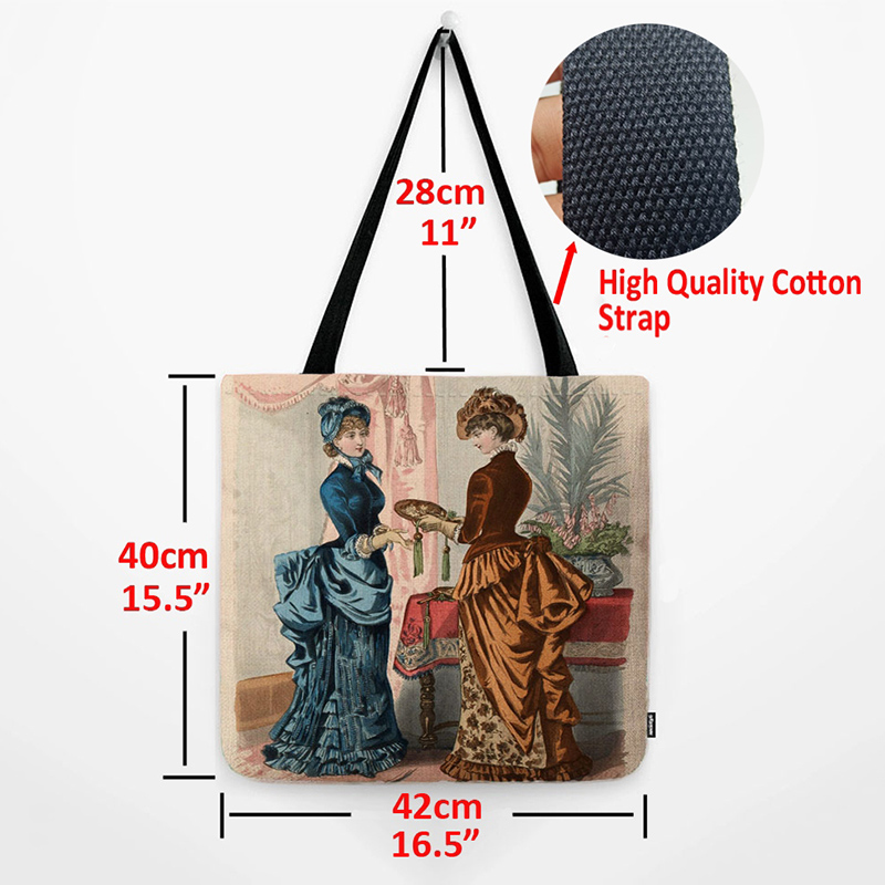 Bolsa de ombro de linho de alg - Women'S Fashion Victorian Era avaliação e preço