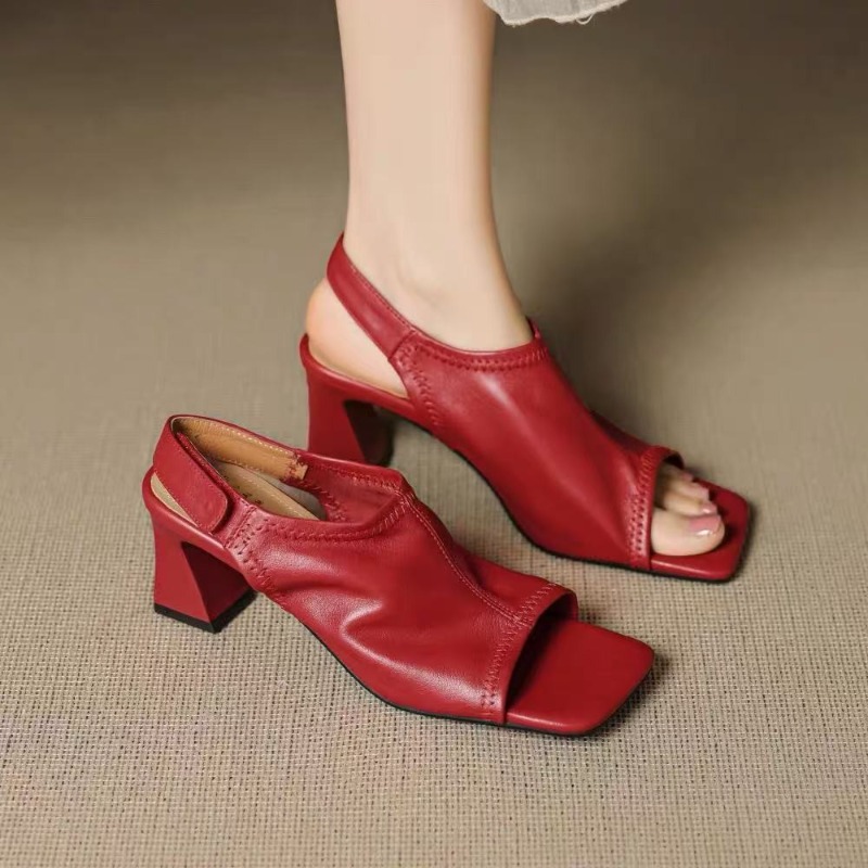 Sandálias Femininas de Couro U - Women Fashion Trend 2026 avaliação e preço